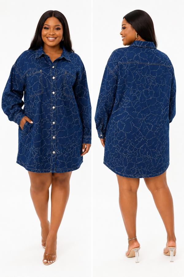 Ameera Jean Shirt Dress 2XL UK 20-22