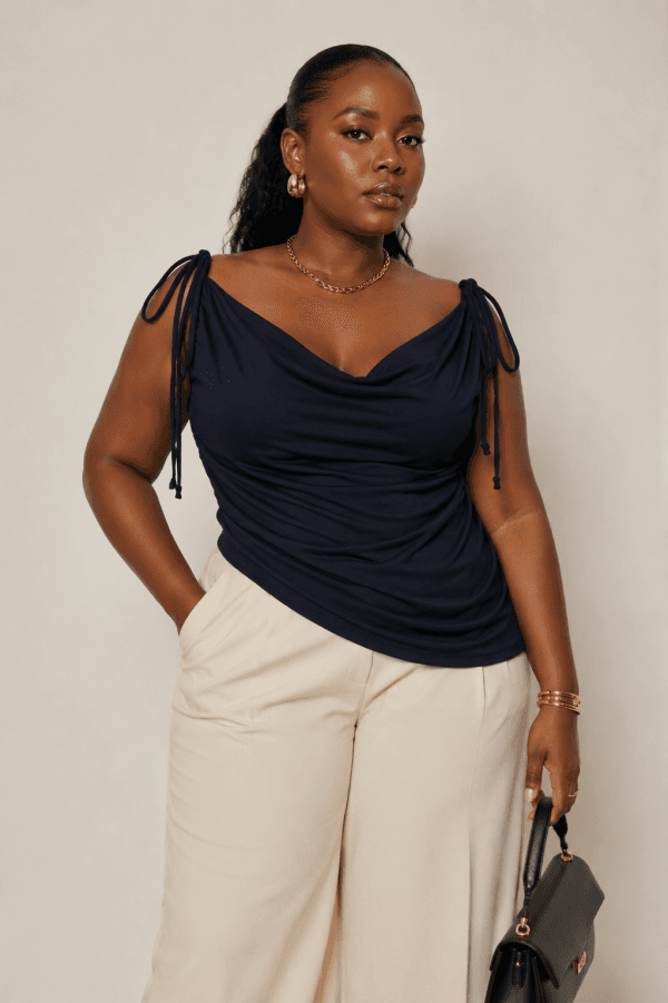 Mira Cowl Neck Top