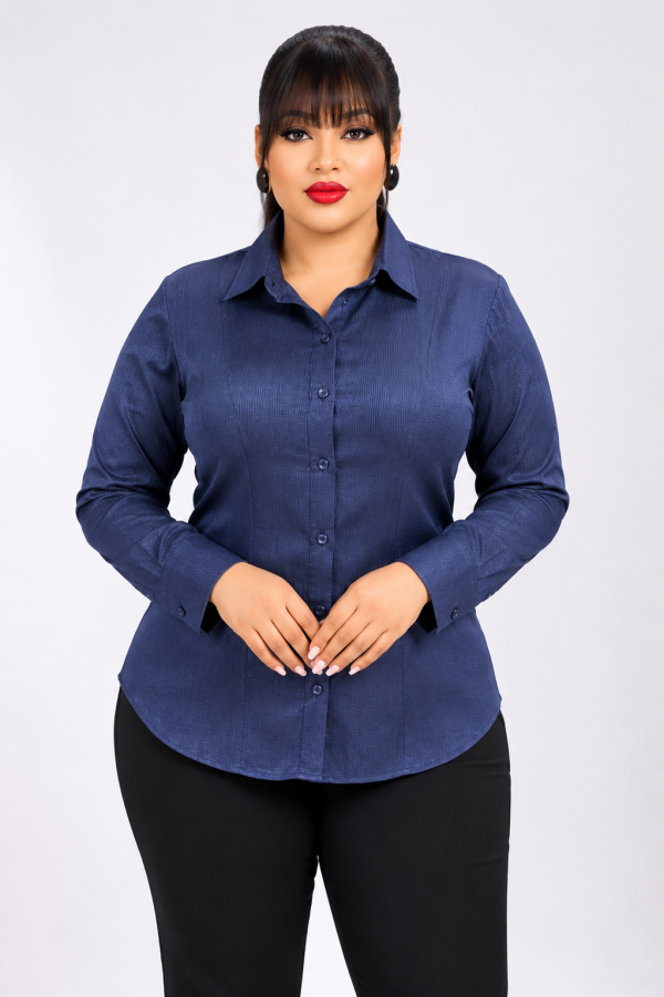 Elara Navy Classic Shirt