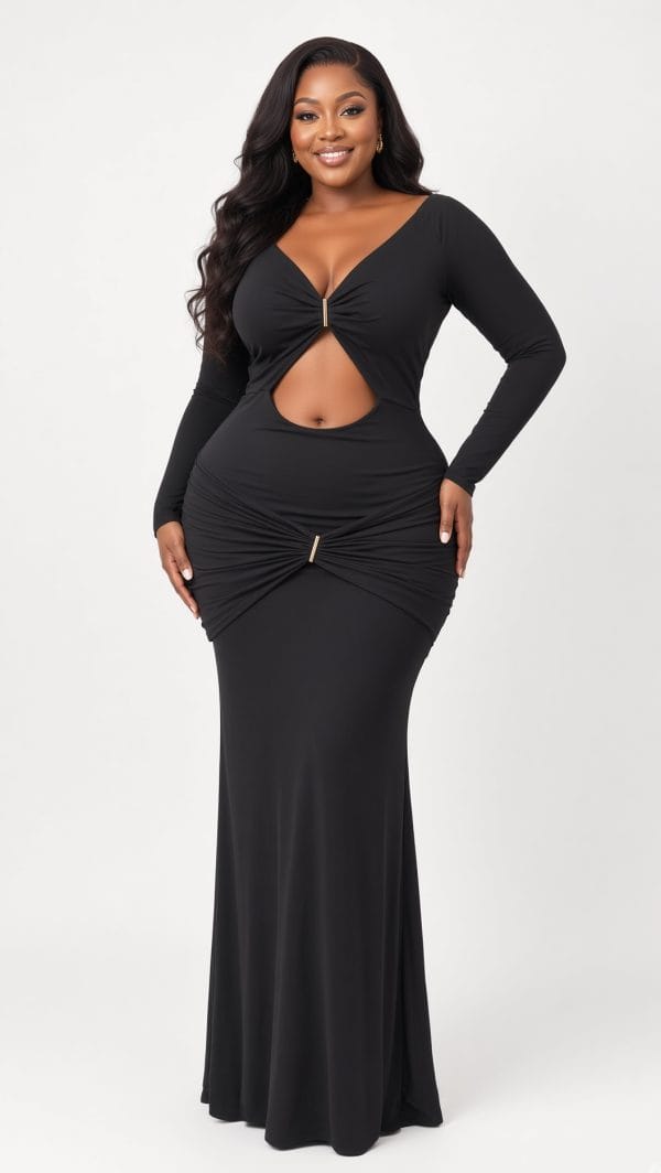 Midnight Luxe Cutout Dress