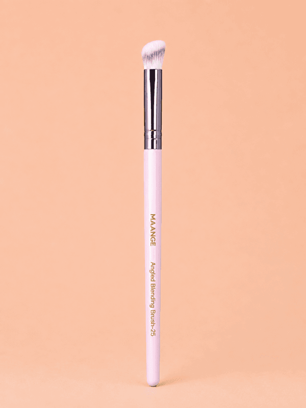 MAANGE Angled Blending Brush-25 (Silver & Light Pink)