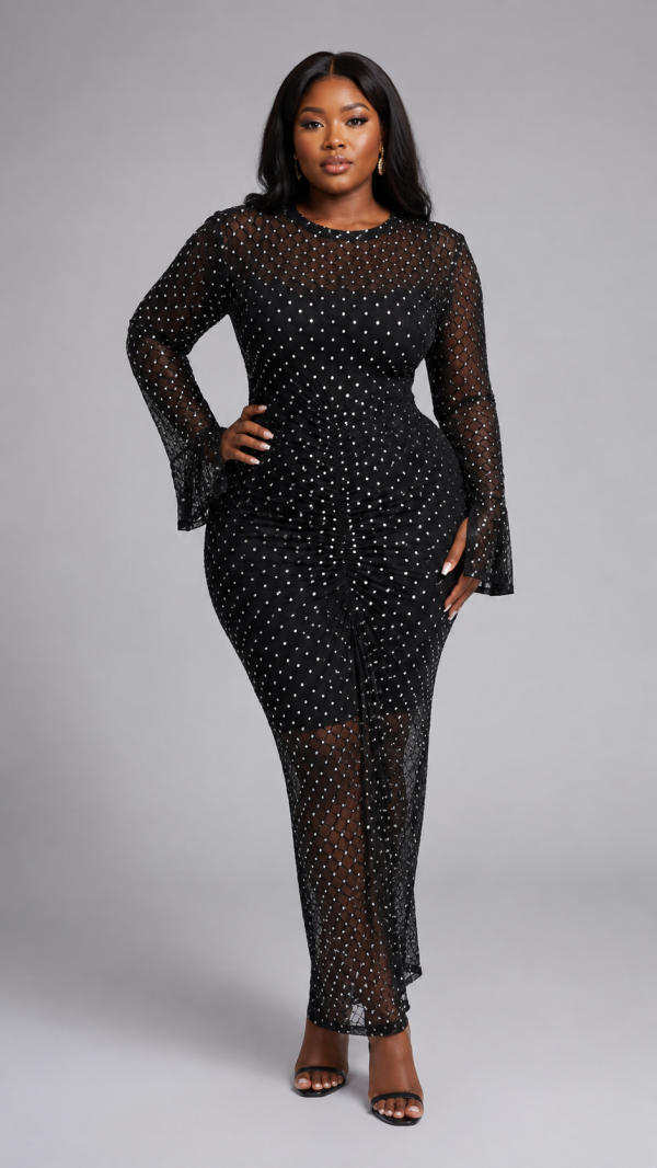 Nyla Mesh Maxi Dress